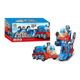 Trem Thomas Transformers Robô 2 Em 1 Musical Com Luzes Super