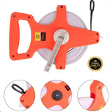 Trena 50 Metros Fita Fibra Vidro Com Manivela Profissional