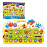 Trenzinho Brinquedo Teclado Educativo Animais Música Luz Som