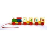 Trenzinho Cargueiro Brinquedo Educativo Pedagógico Madeira