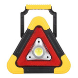Triângulo Carro Led Luz Solar Sinalizador Emergência