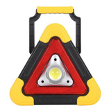 Triângulo Carro Led Luz Solar Sinalizador Emergência