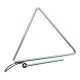 Triângulo Cromado Alumínio Para Forró Baião