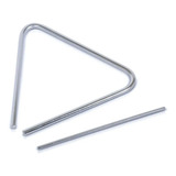 Triângulo Musical Forró De Aço X-pro 30cm Cromado