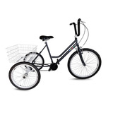 Triciclo Adulto Chumbo/branco - Aro 26 - Montagem Super - 