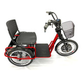 Triciclo Elétrico 800w Lítio Ré Farol E Alarme Fox Vermel