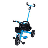 Triciclo Infantil Com Apoiador Azul 7630