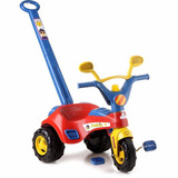 Triciclo Infantil Empurrador Menino Policial C/ Som Cotiplas