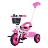 Triciclo Infantil Passeio Com Empurrador Removível 3 Rodas
