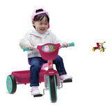 Triciclo Infantil Passeio Pedal Com Cesta