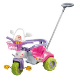 Triciclo Motoca Infantil Tico Tico Zoom Meg Rosa Magic Toys 