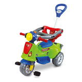 Triciclo Passeio Infantil Com Empurrador Avespa Verde Maral