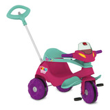 Triciclo Velobaby Passeio E Pedal Rosa Bandeirante