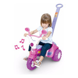 Triciclo Velotrol Infantil Baby Music Rosa Menina - Cotiplas