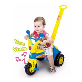 Triciclo Velotrol Infantil Blue Music C/ Som Menino Cotiplas