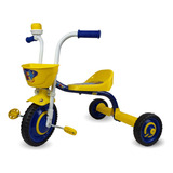 Triciclo Velotrol Masculino 3 Rodas Nathor Azul E Amarelo