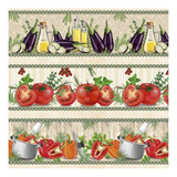 Tricoline Digital Barrado Estampa Cozinha 0,55x1,50 10 Faixa