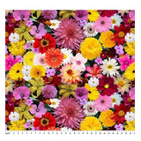 Tricoline Digital Floral Melissa 100% Algodão