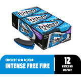 Trident Chiclete Intense 12 Unidades De 26,6g Edição Especial Free Fire