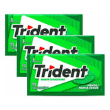 Trident Menta Verde Pack C/3 Wxz