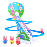 Trilho Elétrico Para Subir Escadas Toy Light Music Ramp Race
