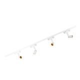 Trilho Eletrificado Branco 2m + 6 Spots E27 Comun Led