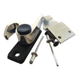 Trinco Fecho 1051 Japones Meia Lua Janela Aluminio Preto 1pç