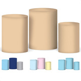 Trio Capa Cilindro Sublimado Cores Lisas Veste Fácil C/elást