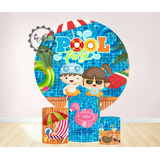 Trio Capas Cilindros + Painel Tecido Veste Fácil Festa