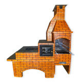 Trio Colonial Churras 60 Cm +forno E Fogão A Lenha Mesclado