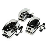 Trio De Canecas Para Surdo Ou Tom / Com Duas Furações 