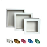 Trio De Nicho Quadrado Kit P M G Pintado 3 Cores - Promoção
