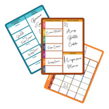 Trio De Planner Lousa Quadro Mágico Escreve Apaga Tarefas