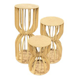 Trio Mesa Mdf Festa Kit Festa Quadro Decorativos Cilindro 