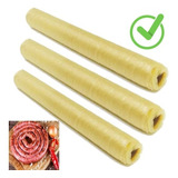 Tripa Artificial Colágeno P/ Linguiça Fina Cal 24 Kit Com 3