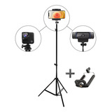 Tripé Celular Webcam Universal Logitech C920 C922 C930 C270.