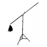 Tripé De Iluminação Com Braço Articulado 140cm Tipo Girafa 