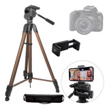 Tripé P/ Câmera E Filmadora Até 1.60mt - Wt-3750 + Bolsa
