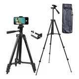 Tripé Profissional 1,1mts Antiderrapante + Suporte Celular