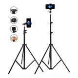Tripé Profissional Câmera Celular Webcam Pedestal Ring Light