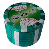 Triturador Dichavador Ficha Poker Verde