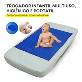 Trocador Infantil Impermeável Portátil Protetor Colchão Kids Multiuso Dupla Face