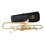 Trombone Curto Hs Musical S761 Sib C/ Gatilho - Novo - 6.900