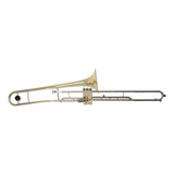 Trombone De Pisto Sib Longo Zellmer 1221 Laqueado Com Estojo