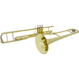 Trombone De Pisto Tenor Tb 200pd Laqueado Com Case New York