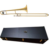 Trombone De Vara Em Sib Laqueado Com Estojo Tv600 Eagle
