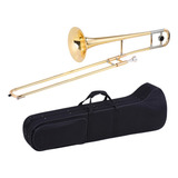 Trombone De Vara Konig Bb Laqueado Dourado
