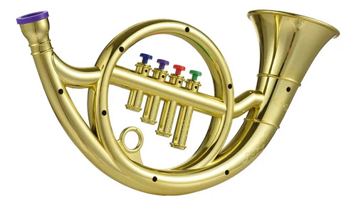 Trompa Francesa Com 4 Teclas De Cores Instrumento Musical Ec