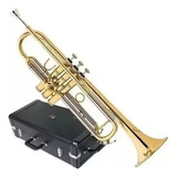 Trompete Eagle Em Sib Tr504 + Case E Bocal Cor Dourado