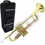 Trompete Eagle Tr504 Profissional Laqueado Em Sib C/ Case